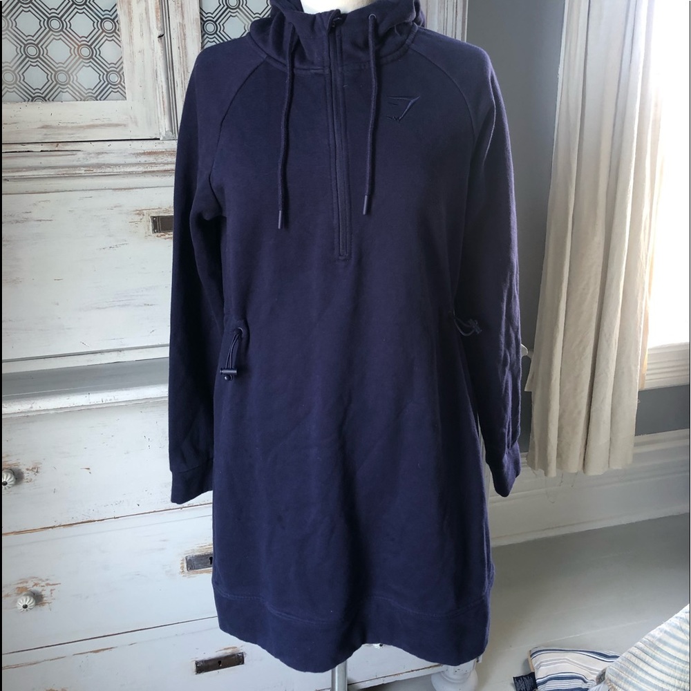 Gymshark Navy Hooded Dress Size M